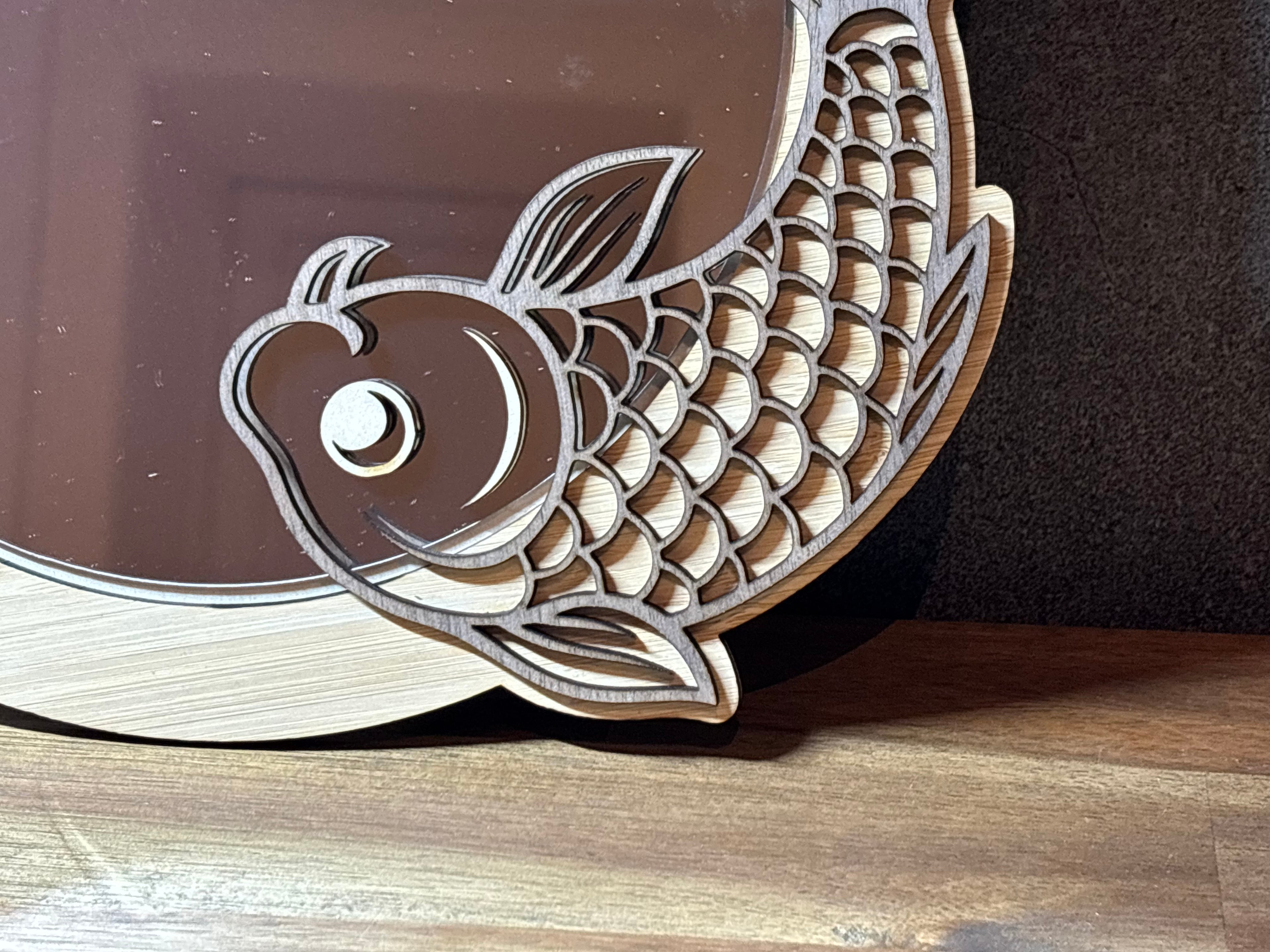 Yin Yang Carp Mirror