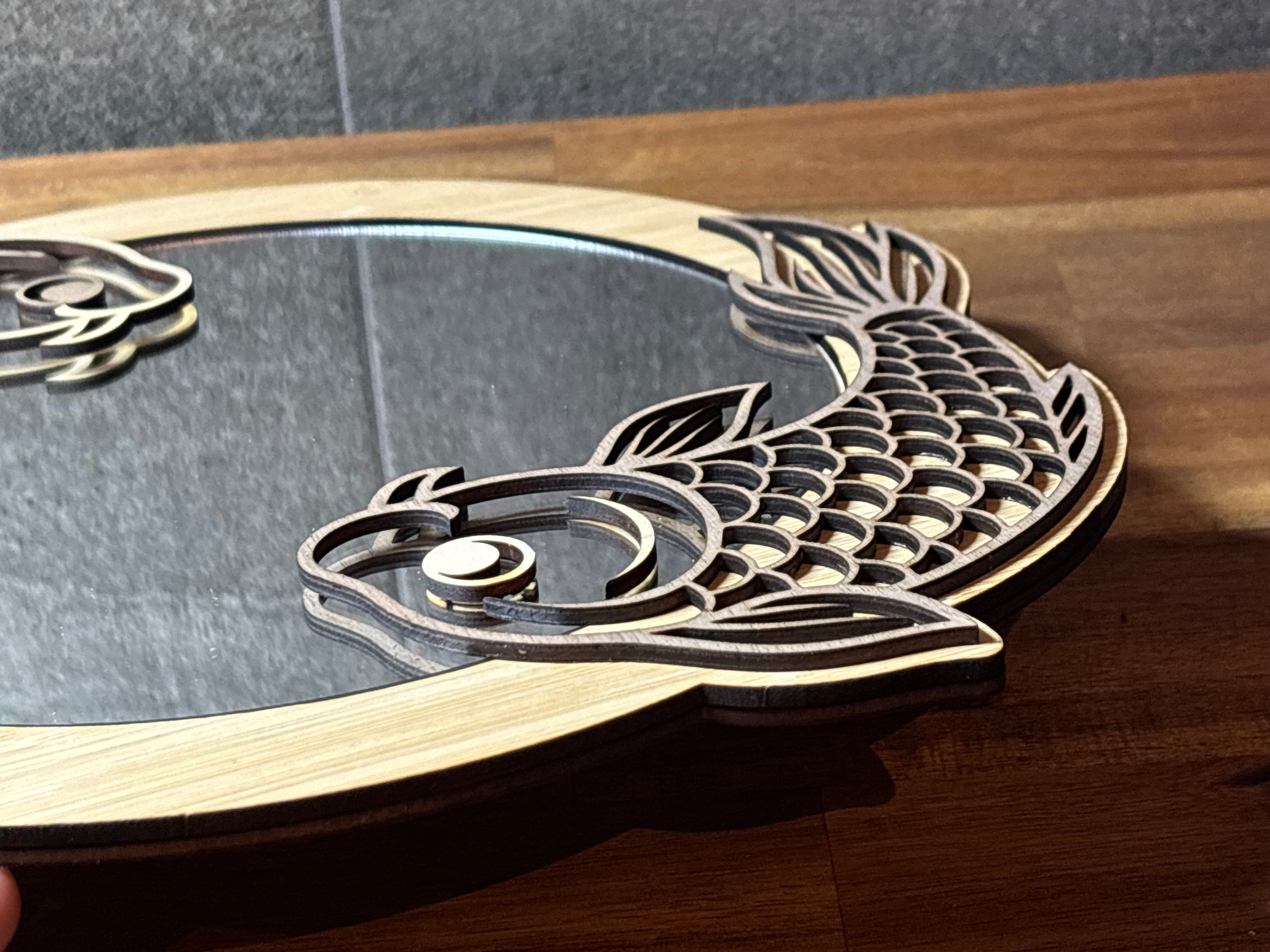 Yin Yang Carp Mirror
