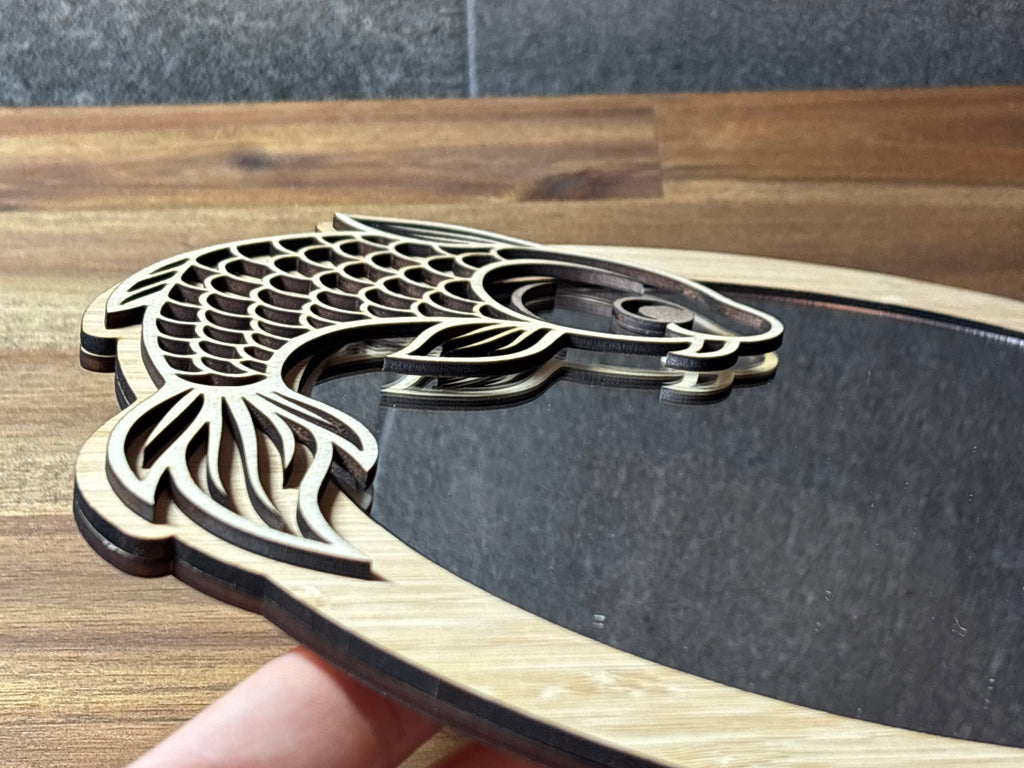 Yin Yang Carp Mirror