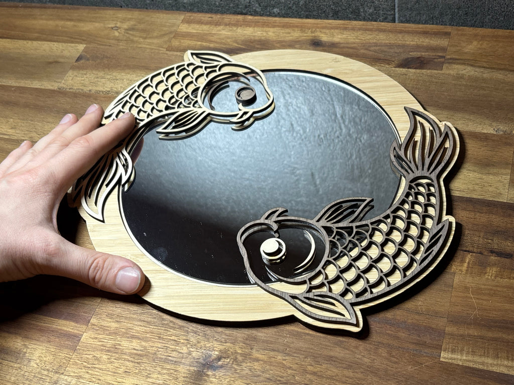 Yin Yang Carp Mirror