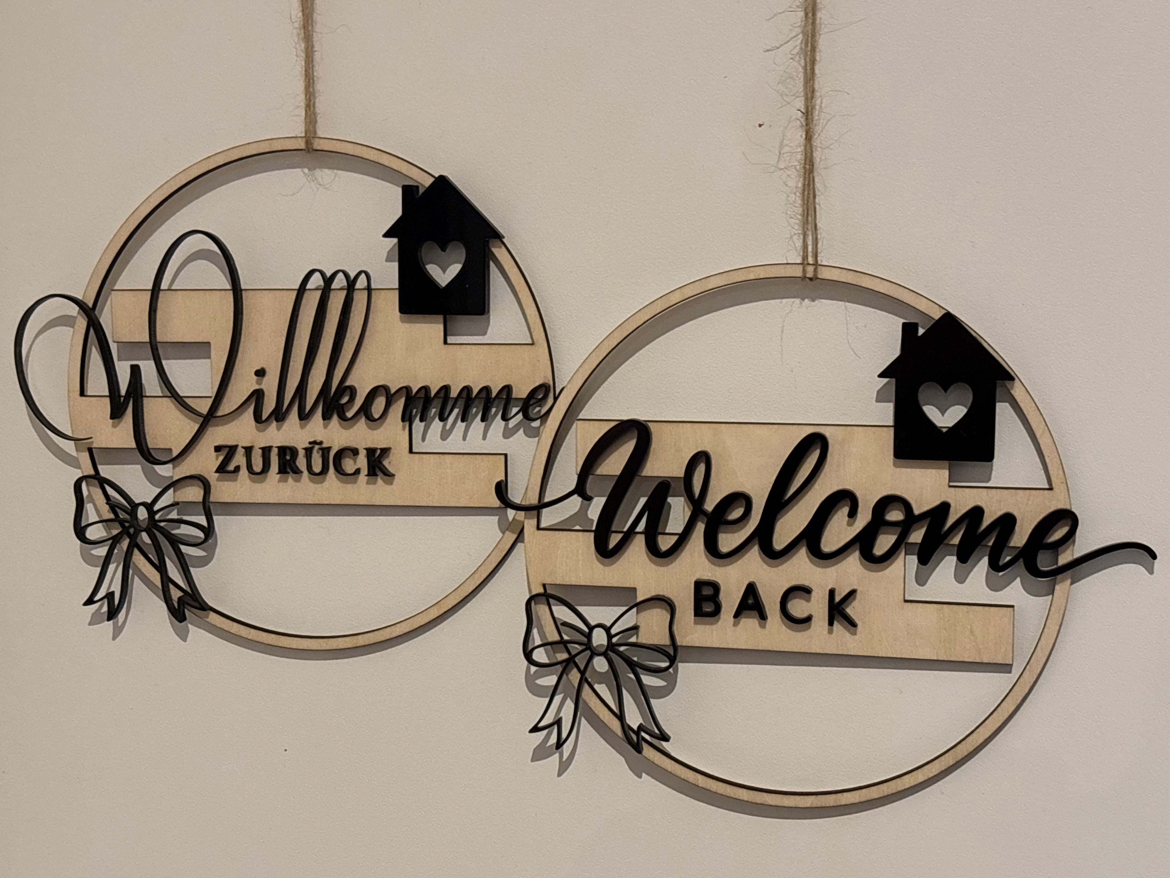 Decorative Wooden Sign – Welcome Back