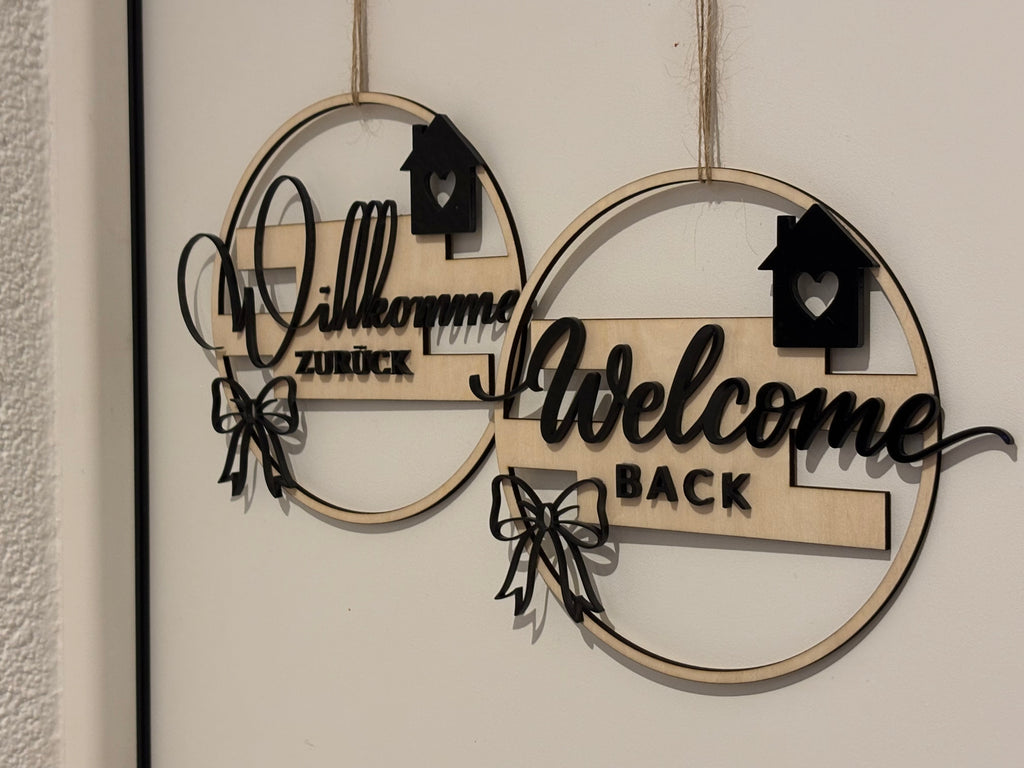 Decorative Wooden Sign – Welcome Back