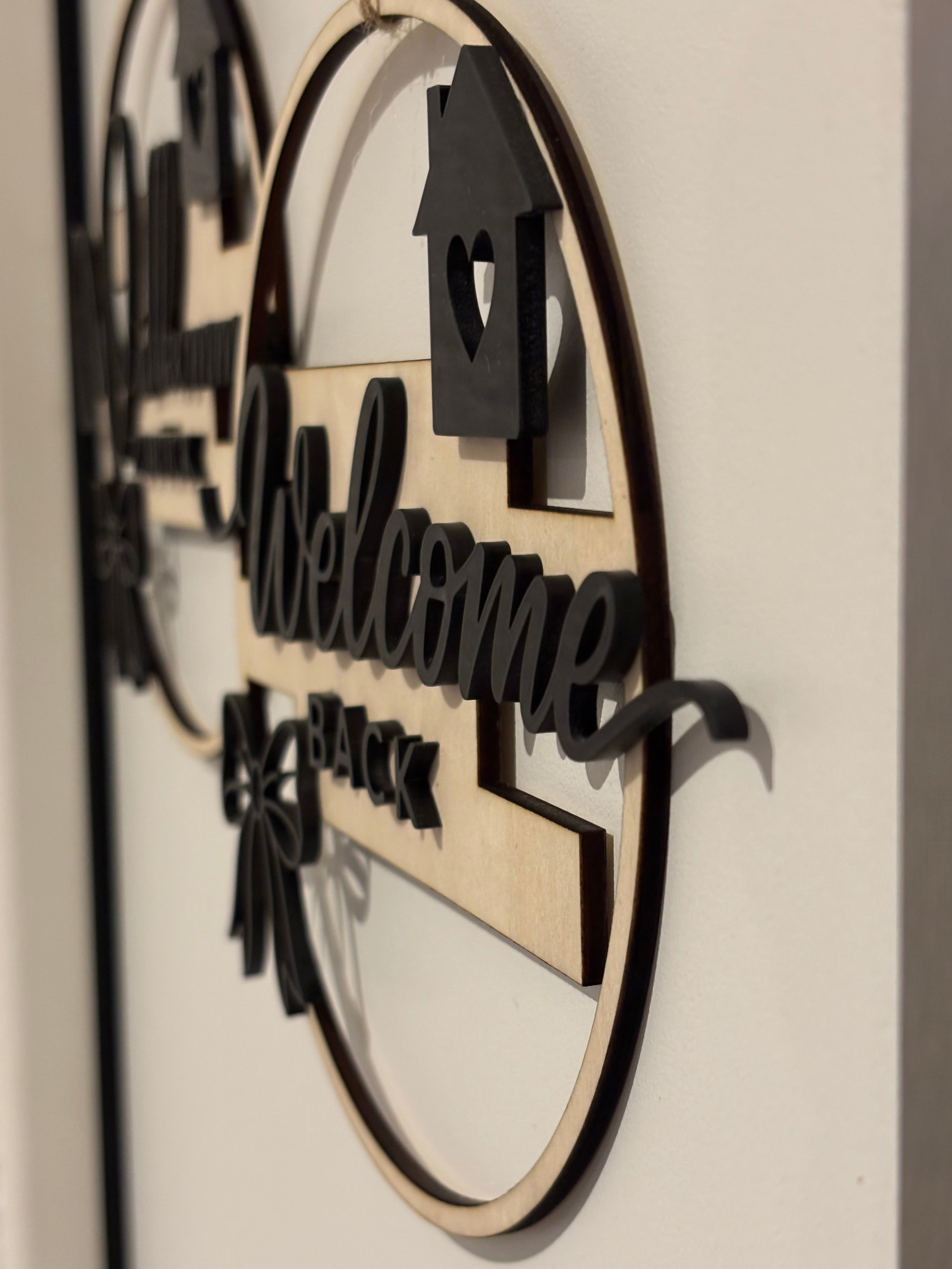 Decorative Wooden Sign – Welcome Back