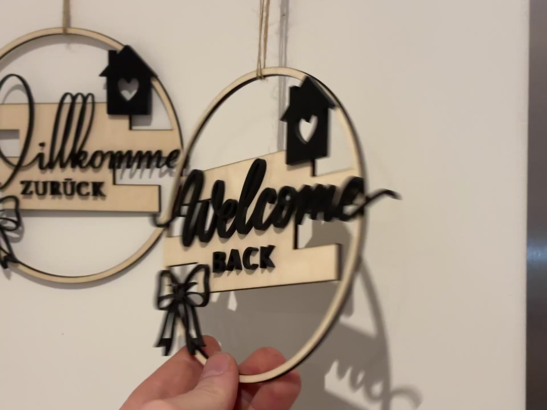 Decorative Wooden Sign – Welcome Back